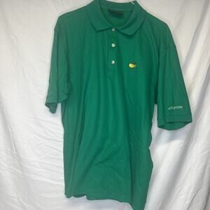 Masters Collection 60s Two Ply Mercerized Pima Cotton Green Golf Polo Shirt Sz M